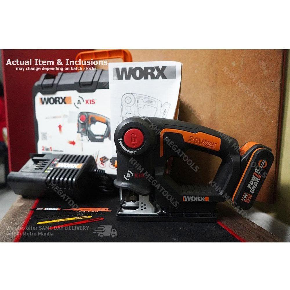 Worx WX550 20V (2in1 Saw) Cordless Reciprocating Saw / Jigsaw - KHM Megatools Corp. Worx WX550 20V (2in1 Saw) Cordless Reciprocating Saw / Jigsaw - KHM Megatools Corp.